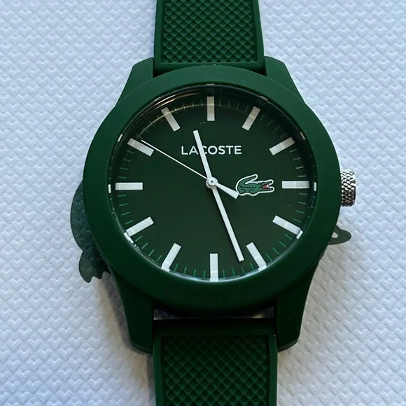 Lacoste Watch 43mm Green Face & Green Silicone Band