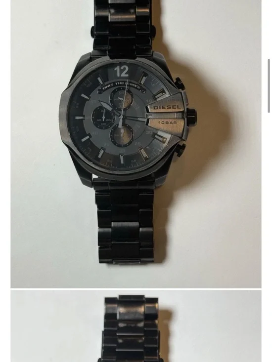 Diesel Men’s Oversized Chronograph Watch DZ4335 Black Ion-Plated Stainless Steel