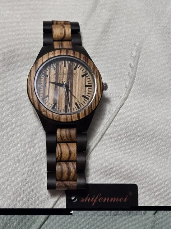 Shifenmei Protector Wooden Men’s Watch W/ Custom Engraving Of 