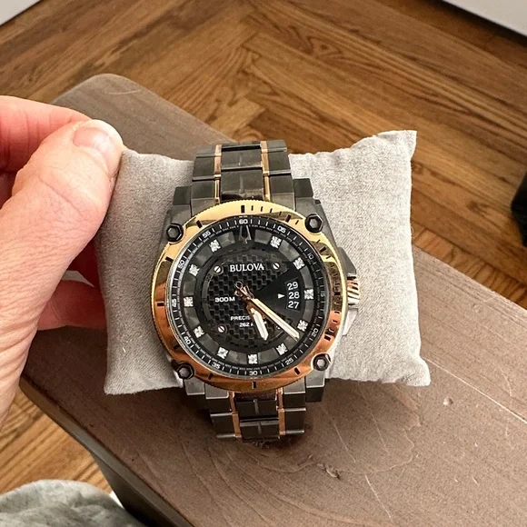 EUC Bulova Precisionist Men's Watch 98D149