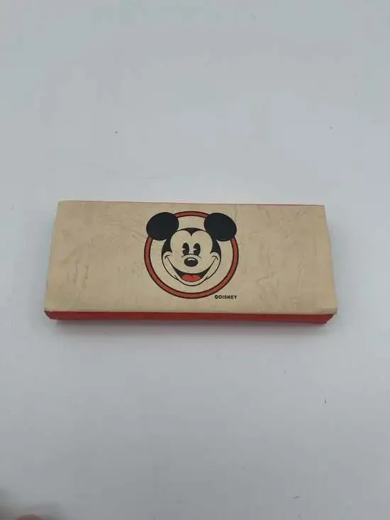 Vintage Mickey Mouse Two-Tone Roman Numeral Watch with Leather Strap and Collect