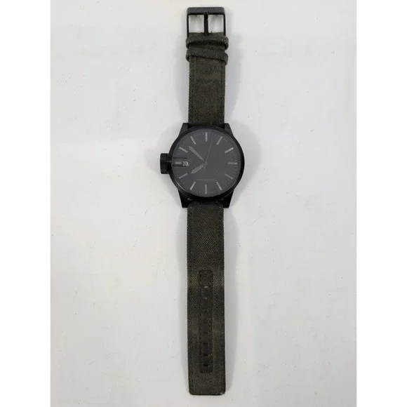 Nixon The Chronicle SS 100M Magnified Swiss Movement Wrist‎ Watch Green Band