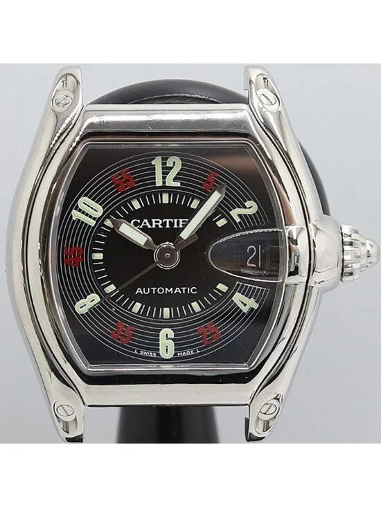 Cartier Roadster LM Automatic Winding Date Black Dial Watch
