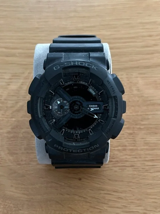 Men’s Casio G-Shock Black Tactical Digital-Analog Watch Resin Strap GA110-1B