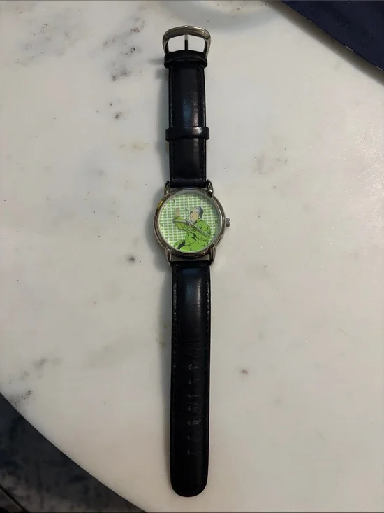 Shanghai Tang Waving Mao Watch green w/ black leather, RARE, with box and bag
