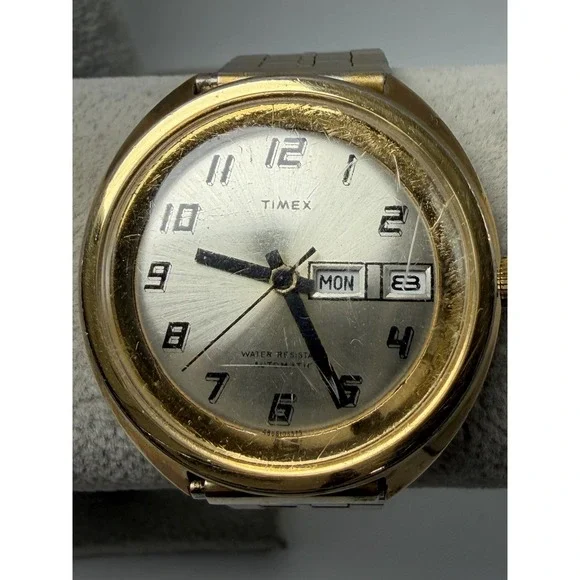 Timex 1975 Automatic Viscount Working Mens Watch 39MM 7.25