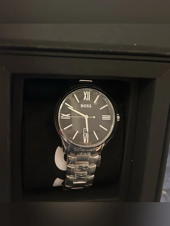 Boss Men's  Watch 1513025 - Black Dial Stainless Steel Bracelet