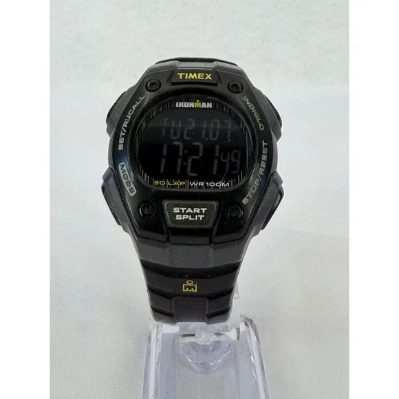 Timex Ironman Classic 30 Black Digital Sports Watch TW5M18700 WR 100M