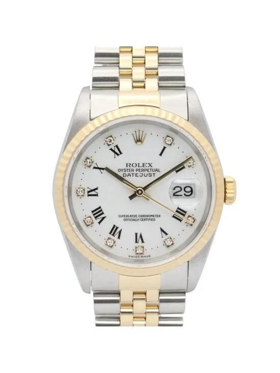 Rolex Datejust Diamond Number WH RO QP 18k Stainless Steel