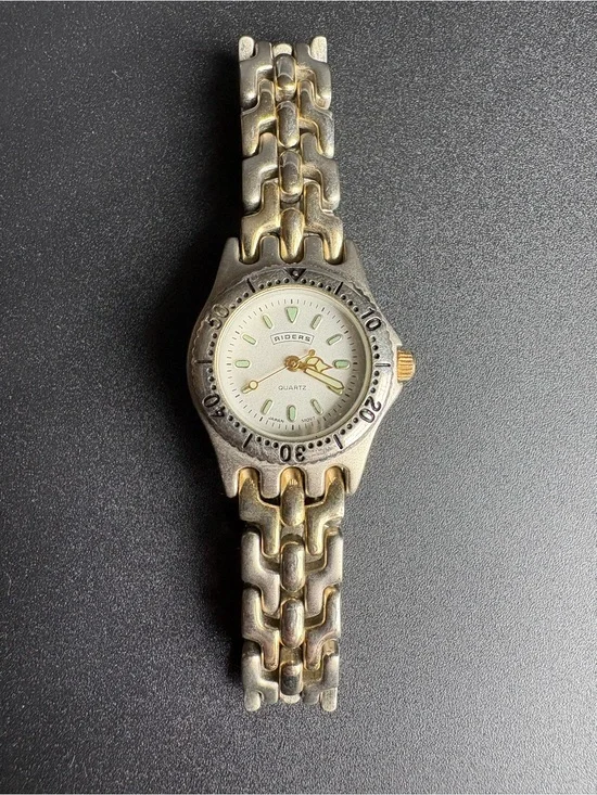 Riders Men’s Two-Tone Quartz Bracelet Watch - Silver & Gold‎