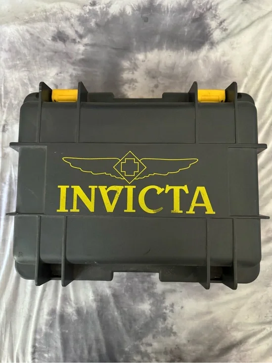 Invicta Black & Yellow Protective Watch Case FIRM PRICE.