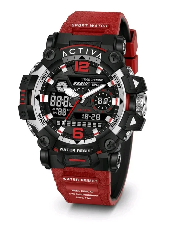 Invicta Red and Black Sport Digital-Analog Watch