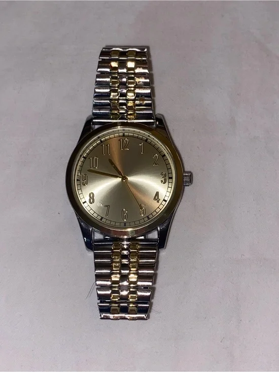 Classic Two-Tone Gold Dial Men's Watch