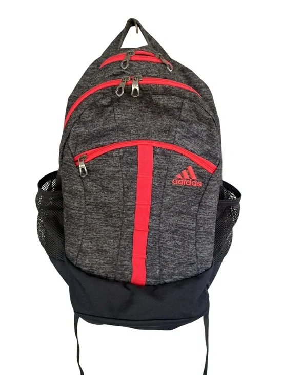 Adidas unisex Charcoal Grey/ Red Backpack
