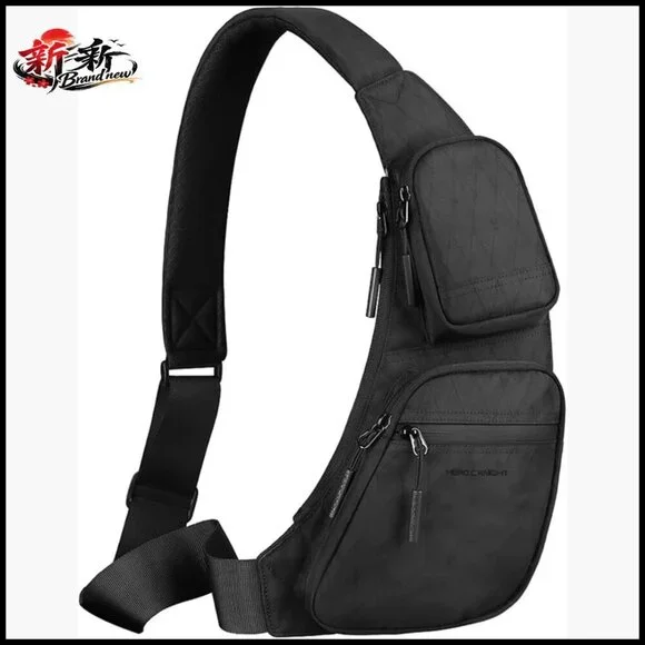 Waterproof Sling Bag with Tablet Compartment, Lightweight Crossbody Bag for Men