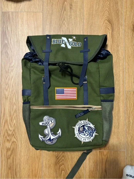 LIMITED EDITION Navy vs Army Blue & Gold Travelers Backpack