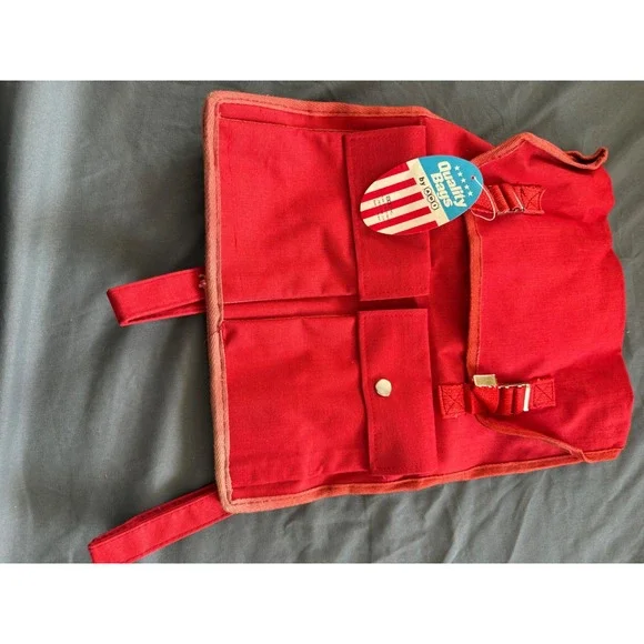 Vintage Quality Bags by ERO Red Canvas Backpack Utility Rucksack New With Tags