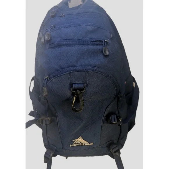 High Sierra Loop Backpack Travel Work Backpack w/ Tablet Sleeve Blue‎