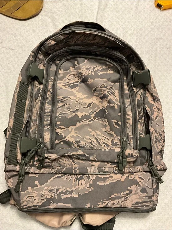 Digital Camo Tactical Backpack in Brown and Olive