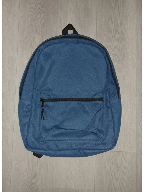 Moda West Blue Backpack with Front Zipper Pocket