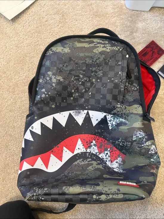 Sprayground Camo Splash DLXSV Backpack Black/Camo