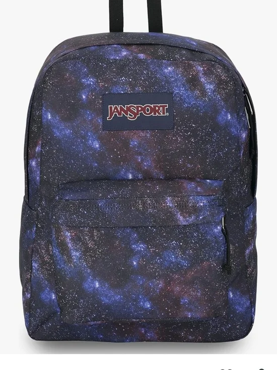 Jansport Galaxy Print Backpack - Blue, Black, Purple