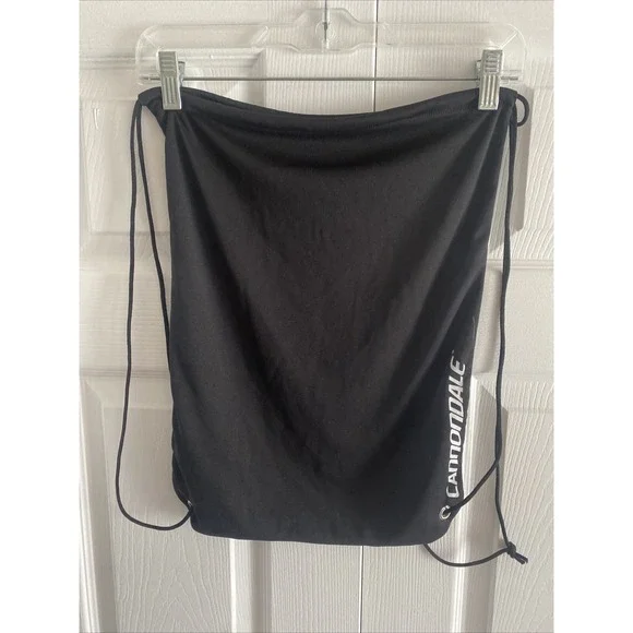 Cannondale Drawstring Cinch Backpack OS Black Sport Bag MTB Travel‎ Sports Gym
