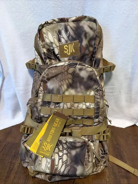 Slumberjack SJK Hone 34L Hunting Backpack Kryptek Camo NWT Rifle Bow Pack