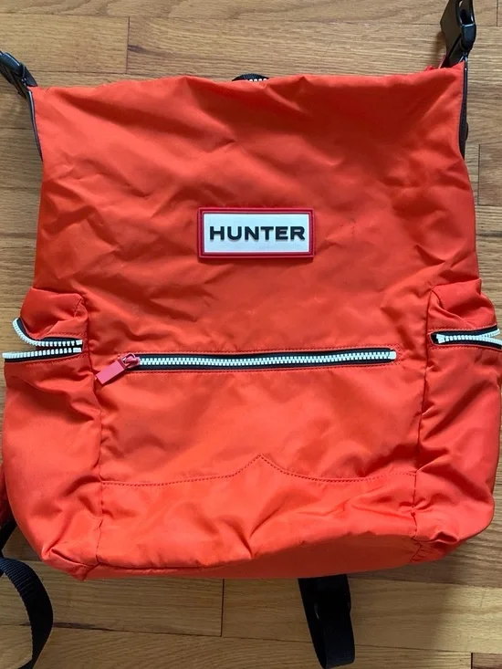 Hunter Bright Orange Nylon Shoulder Backpack