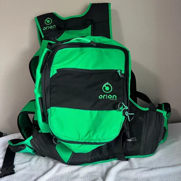 Orion‎ Packs Green Black Snowboard Hiking Backpack Large 24