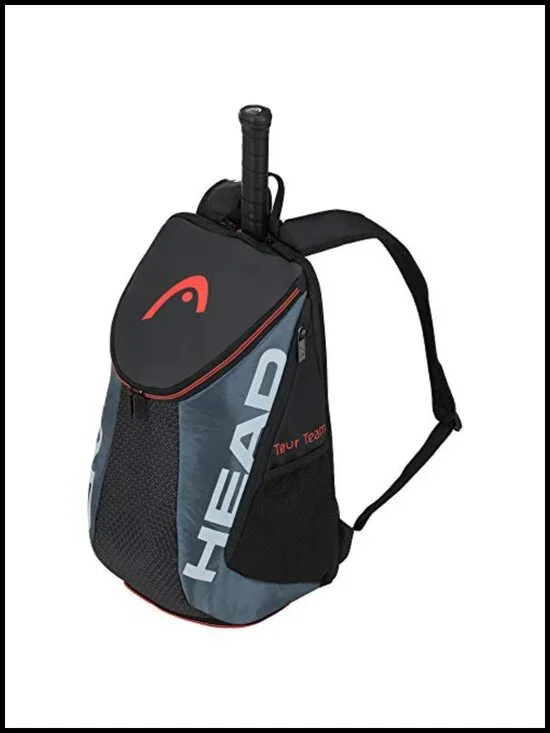2 Racquet Tennis Backpack with Padded Straps & Shoe Compartment