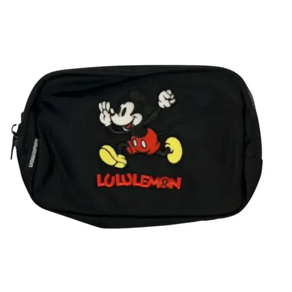 Lululemon x Disney Mickey Mouse Everywhere Belt Bag Black Embroidered NWT