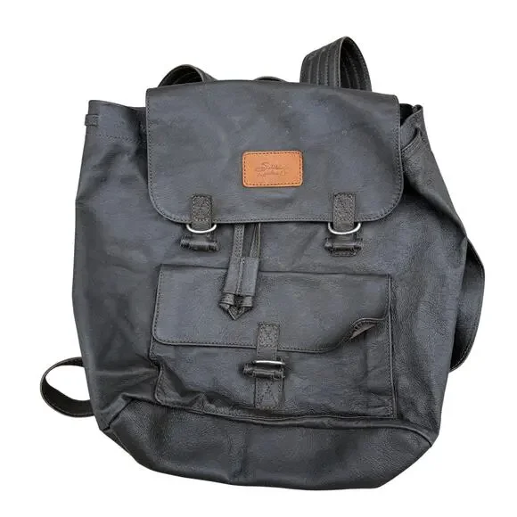 Saddleback Leather Company - Hogsback Collection Drawstring Backpack Dark Brown