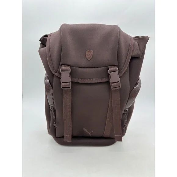 Puma Scuderia Ferrari Chocolate Brown 15L Neoprene Backpack NWT 092243 02