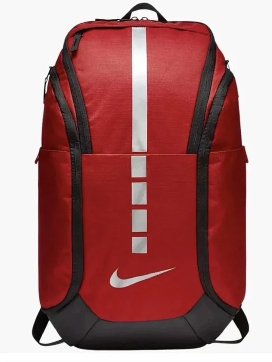 Nike Hoops Elite Pro Backpack Game Red Black Silver Basketball BA5554-657 38L