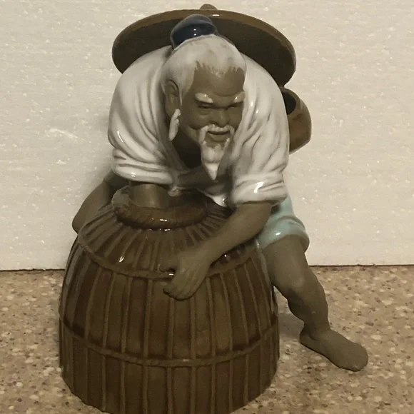 Shiwan Chinese Mudman Figurine Sculpture