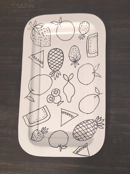 Metal Serving/Display Tray Set