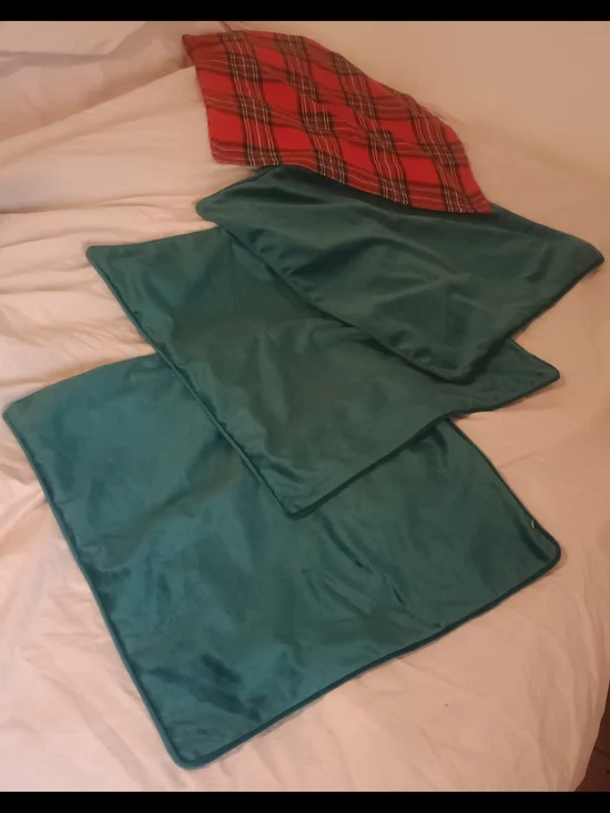 Teal Velvet Decorative Pillow Covers - Set of 4