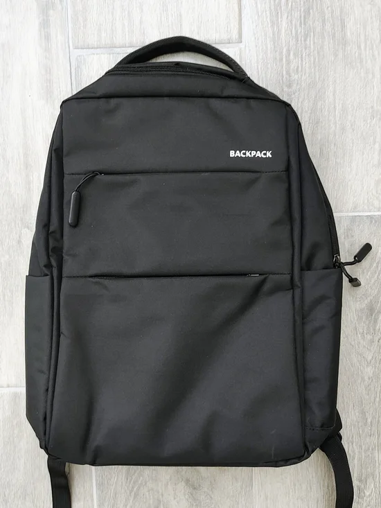 Black Men's Backpack - Versatile Everyday Carry