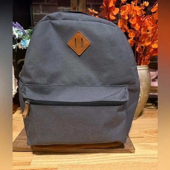 Empyre Gray Backpack with Brown Accents