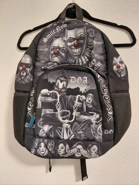 DGA clownin Backpack Black NWT
