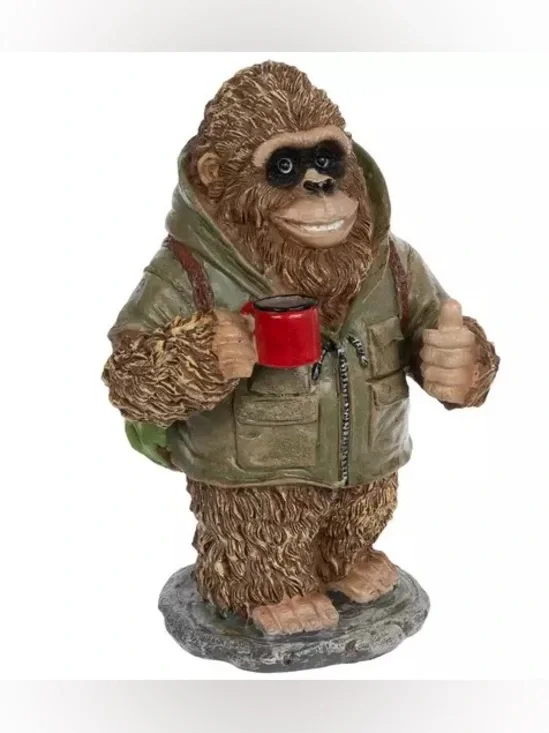 Hiking Sasquatch Figurine