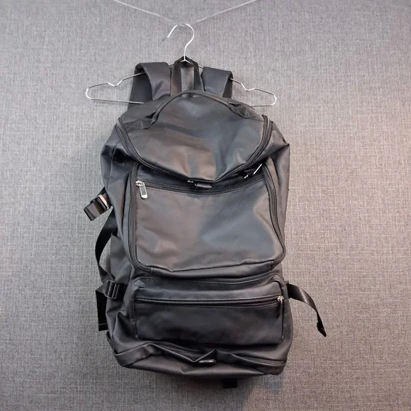 Miyoo Black Tactical Multi-Pocket Backpack Techwear Utility Bag 20 Inch