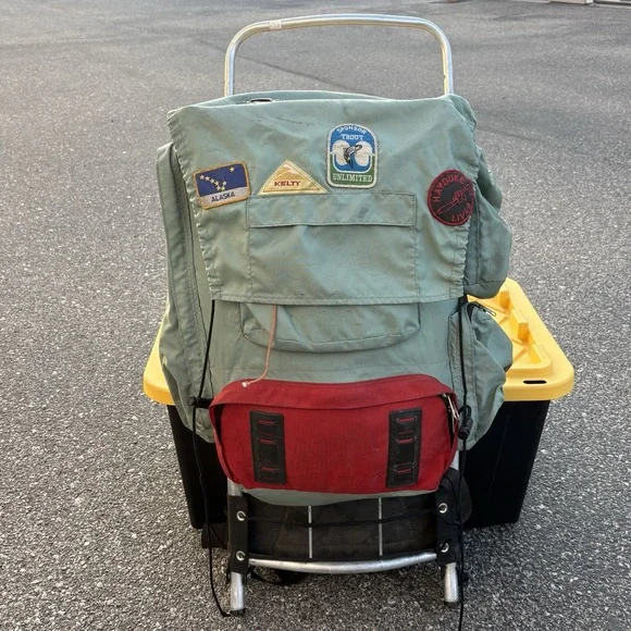 Vintage 70s KELTY Tioga External Frame Adjustable Backpack Hiking USA Made‎