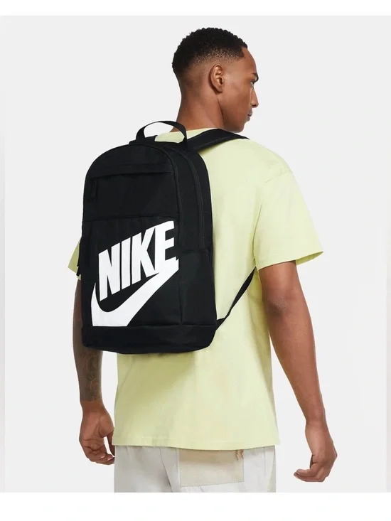 NWT NIKE Sportswear Unisex Black White Swoosh LOGO backpack Elemental 21l Bag