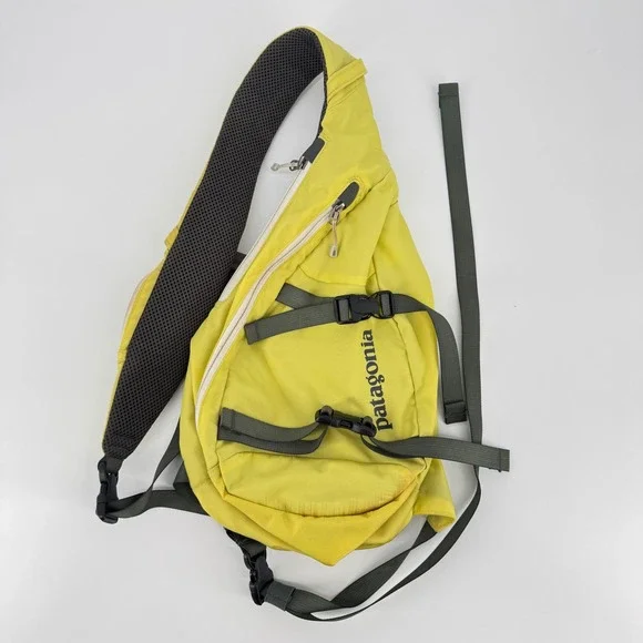 Patagonia Atom Sling Bag Yellow One Shoulder Backpack Crossbody Hiking Travel