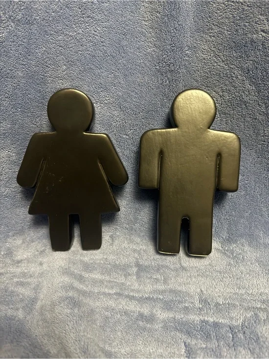 Hobby Lobby Matte Black Male & Female Silhouette Wall Accents