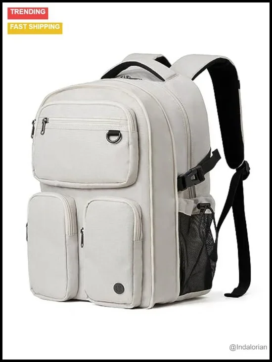 Large Expandable Travel Laptop Backpack, Lightweight Durable College Bookbag