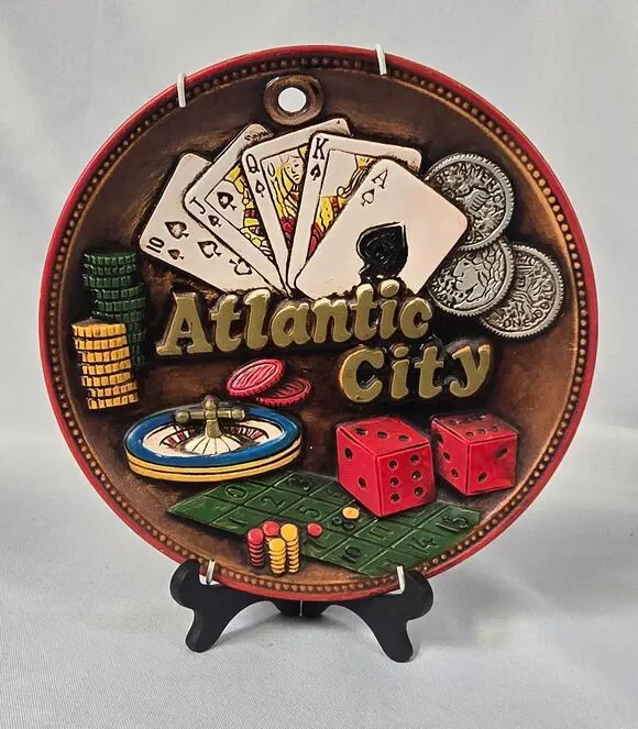 Vintage Atlantic City 3D Souvenir Plate (8