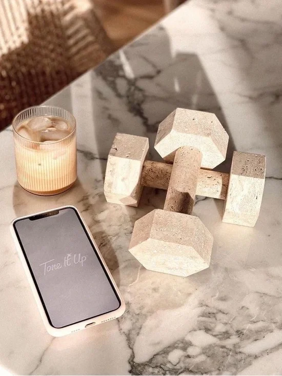 Marble & Travertine Decorative Dumbbells
